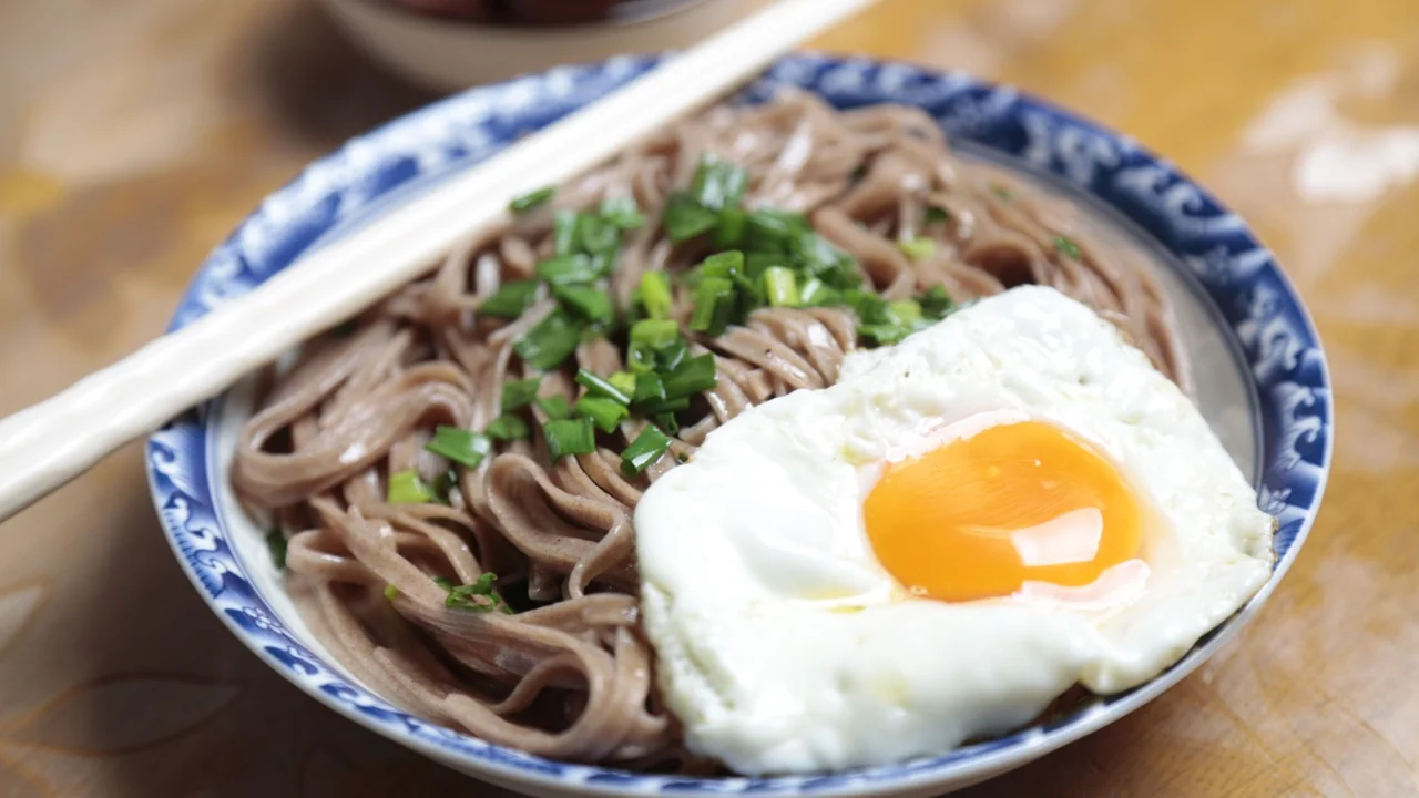 朝食のテーブル